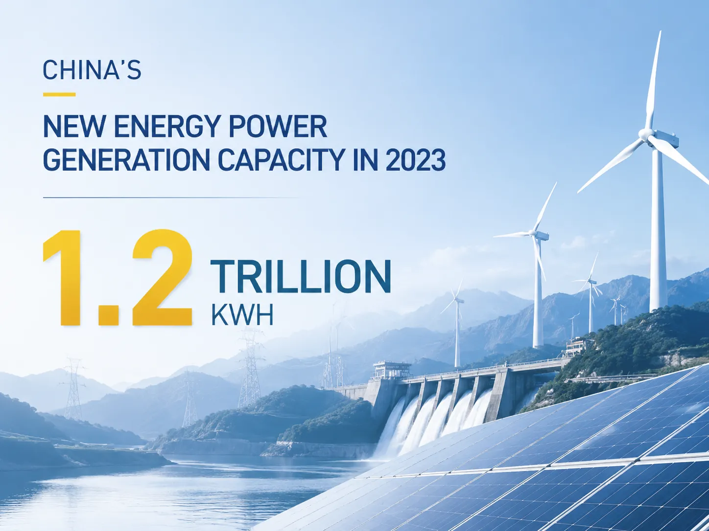 China S New Energy Power Generation Capacity In 2023 Will Be 1 2 Trillion Kwh