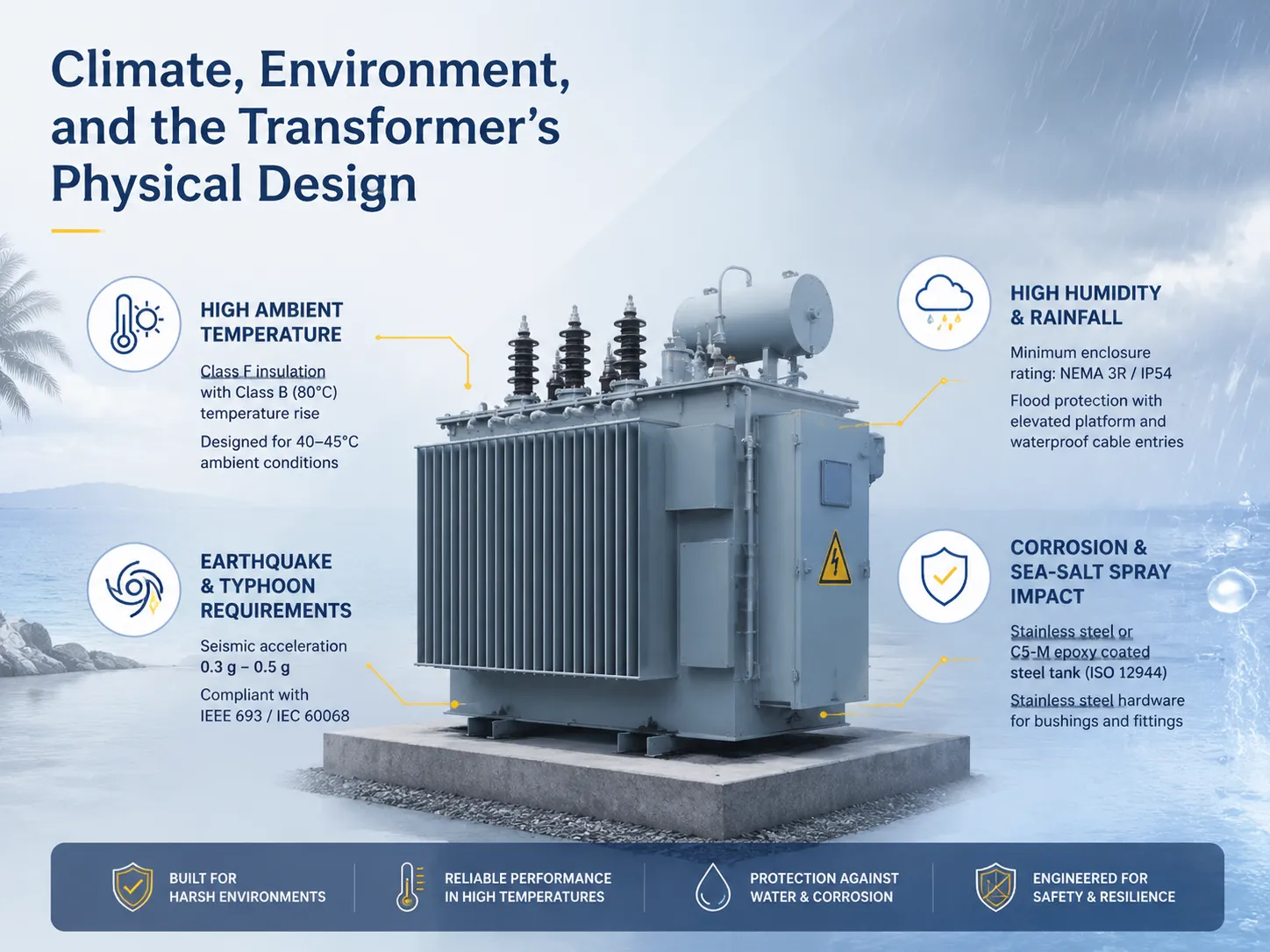 Climate, Environment, and the Transformer's Physical Design