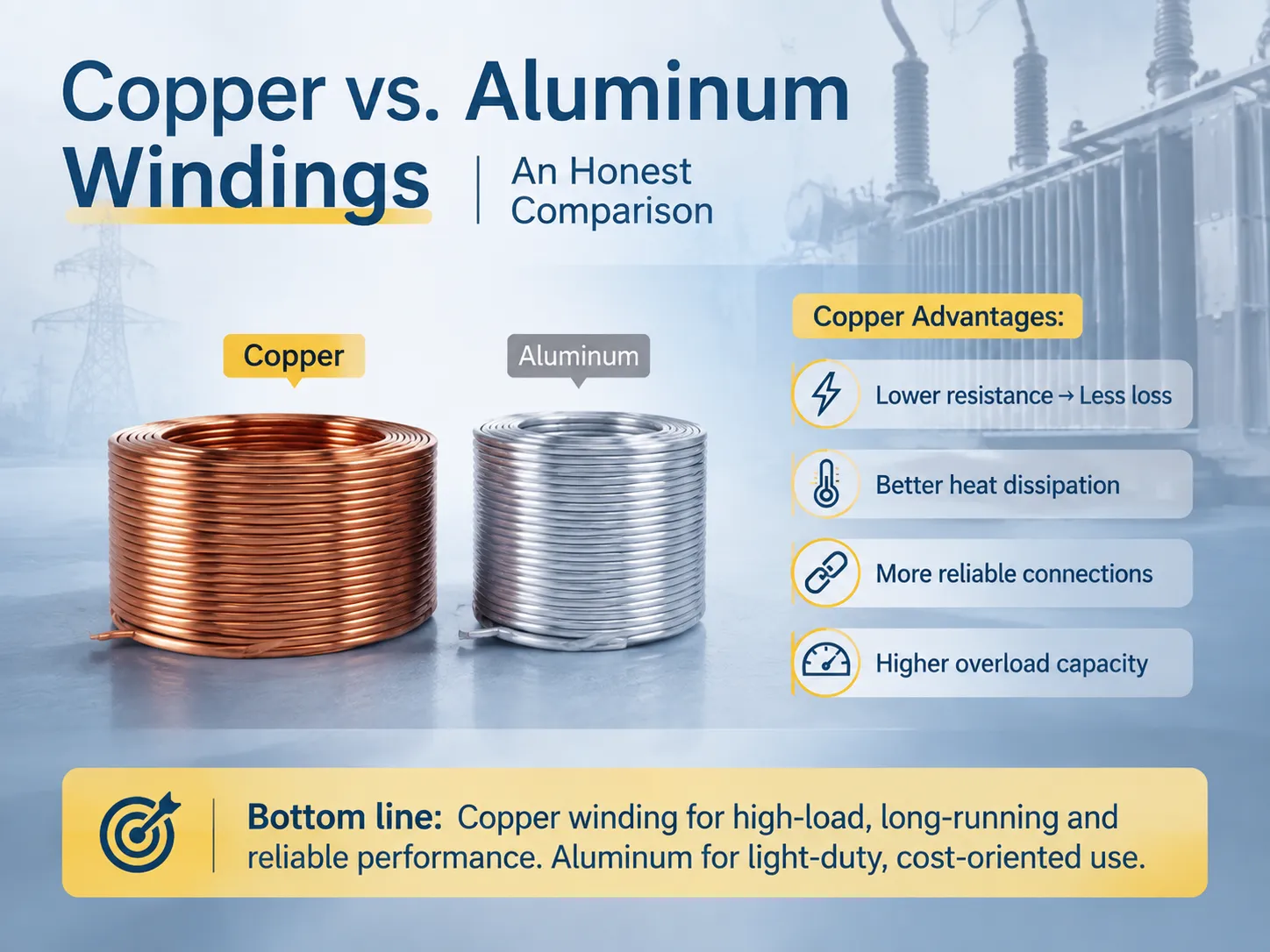 Copper vs. Aluminum Windings An Honest Comparison