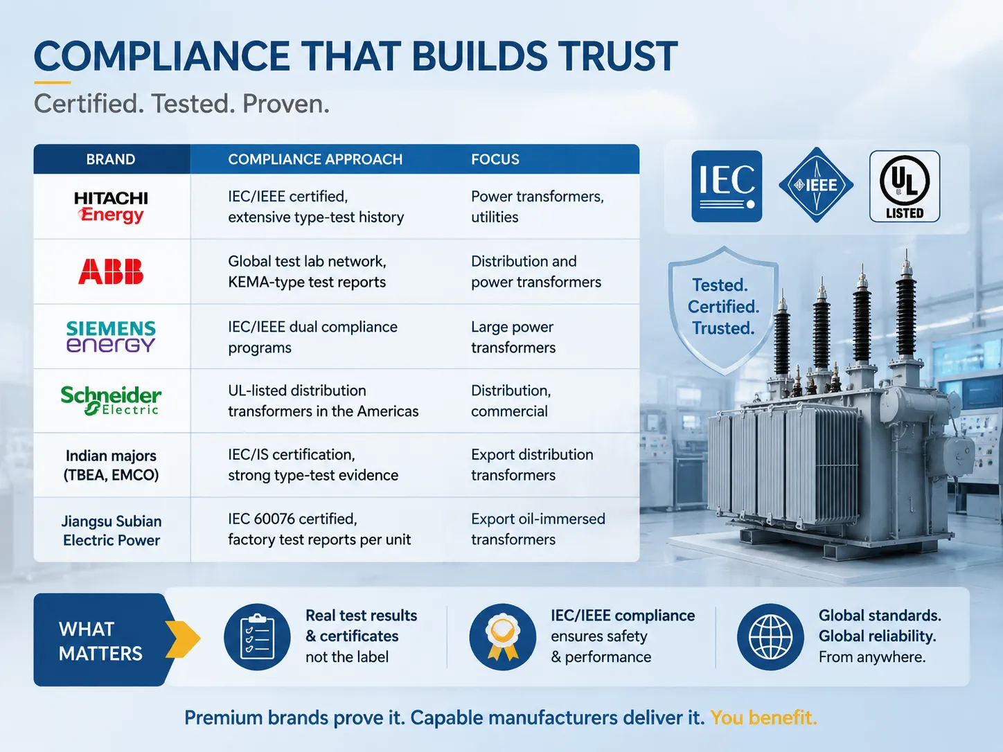 How Manufacturers Demonstrate Compliance