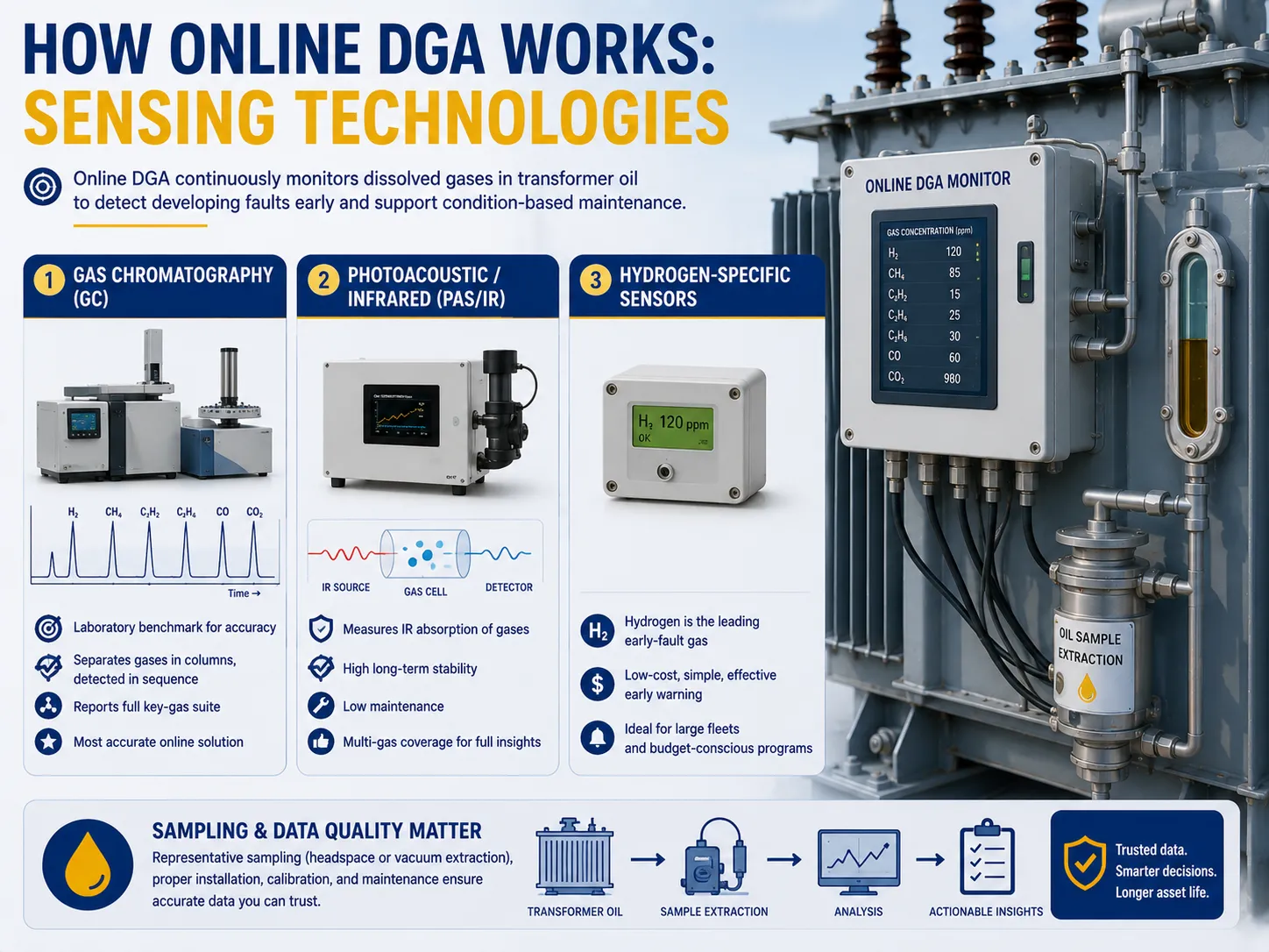 How Online DGA Works: Sensing Technologies