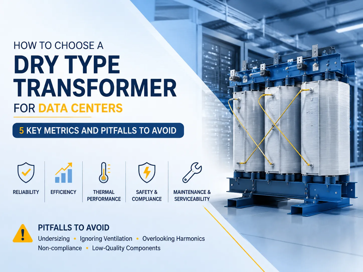 How To Choose A Dry Type Transformer For Data Centers 5 Key Metrics And Pitfalls To Avoid