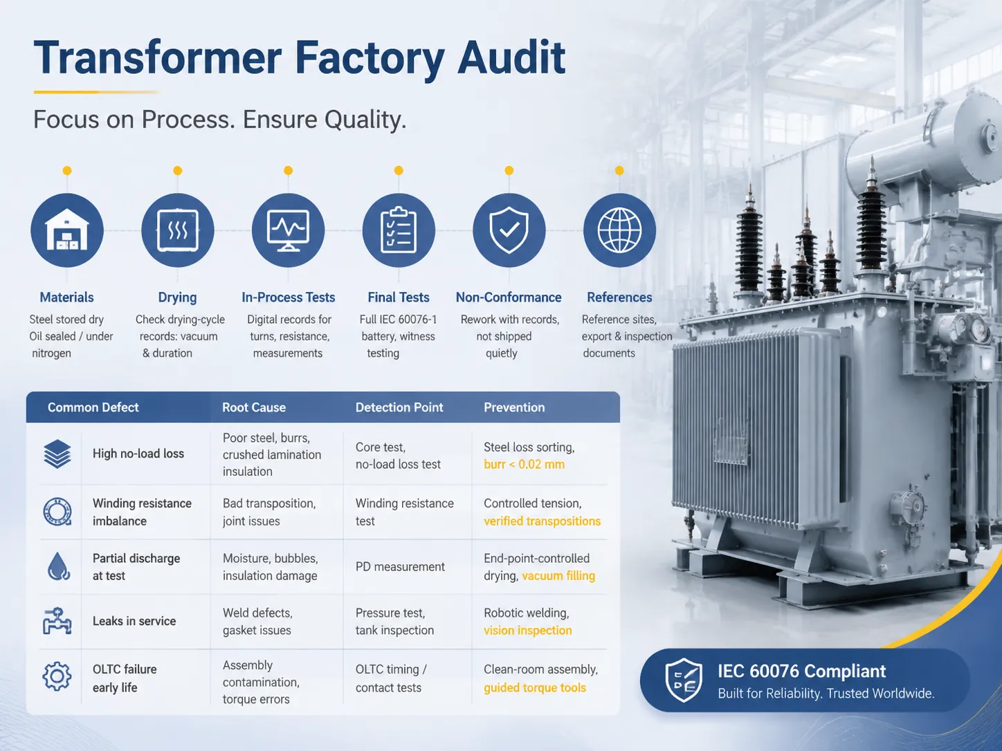 How to Audit a Transformer Factory