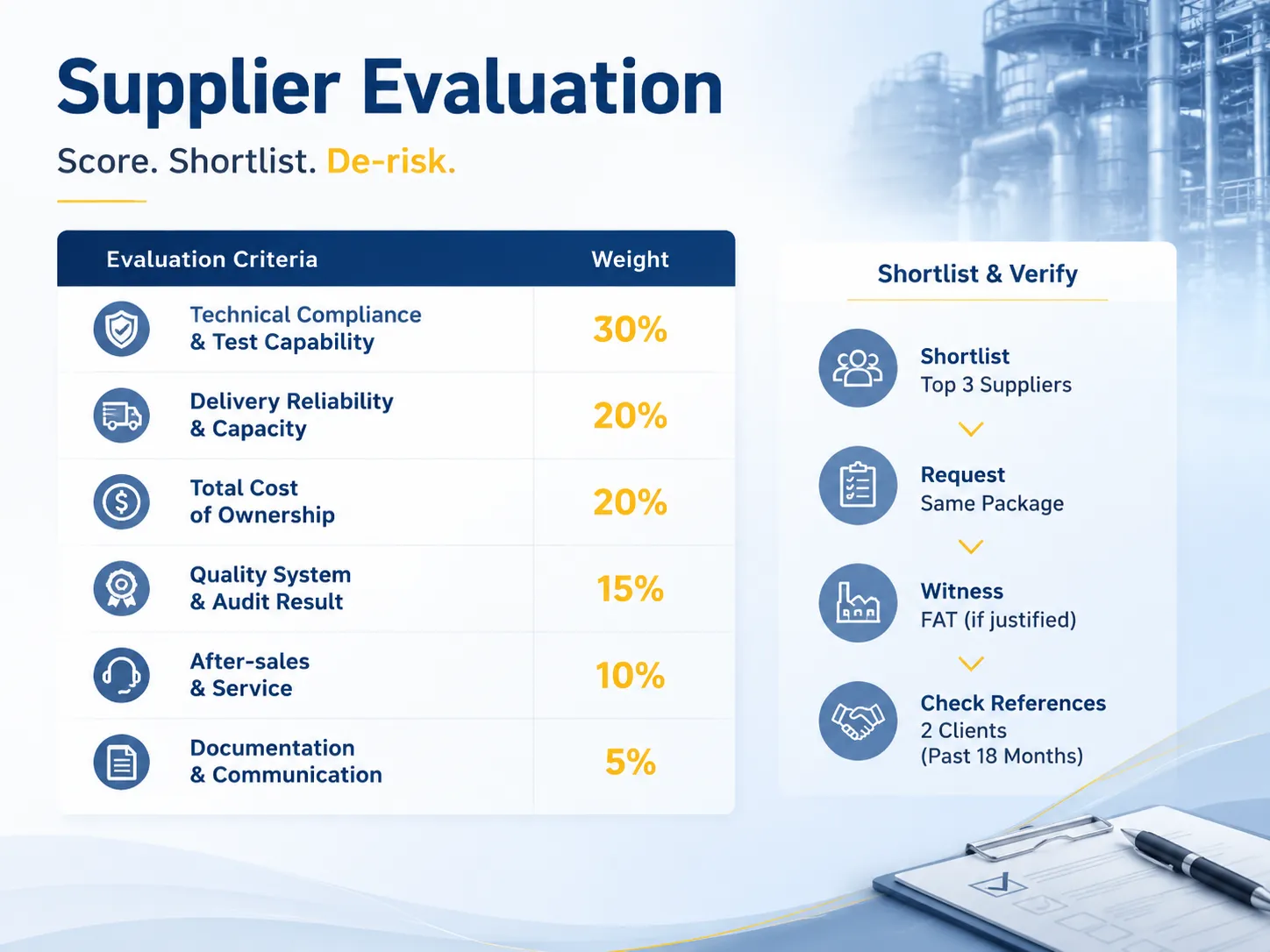 How to Score and Shortlist Suppliers