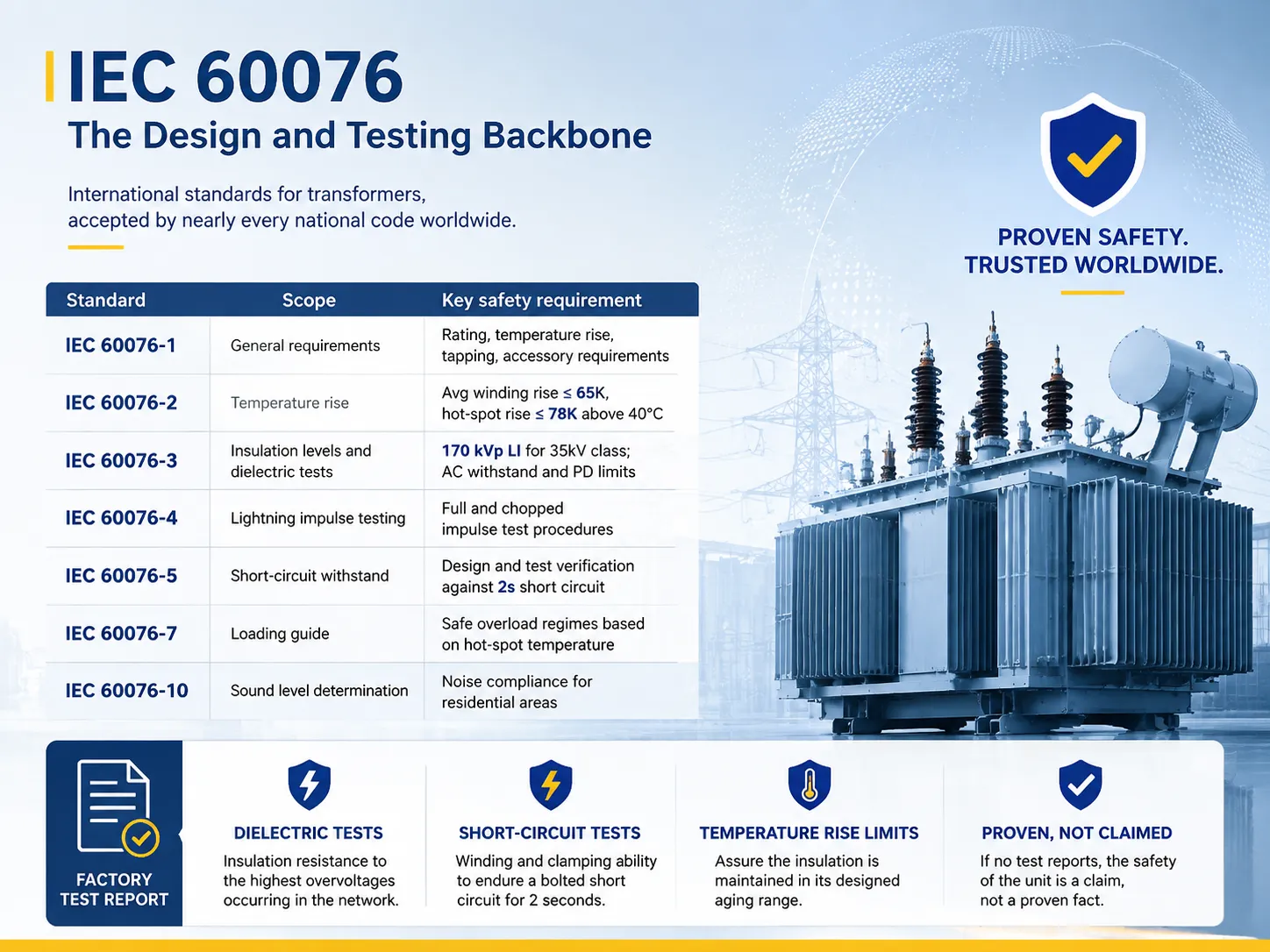 IEC 60076 The Design and Testing Backbone