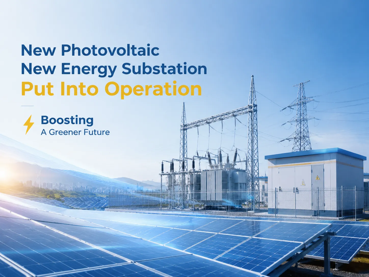 New Photovoltaic New Energy Substation Put Into Operation Boostin