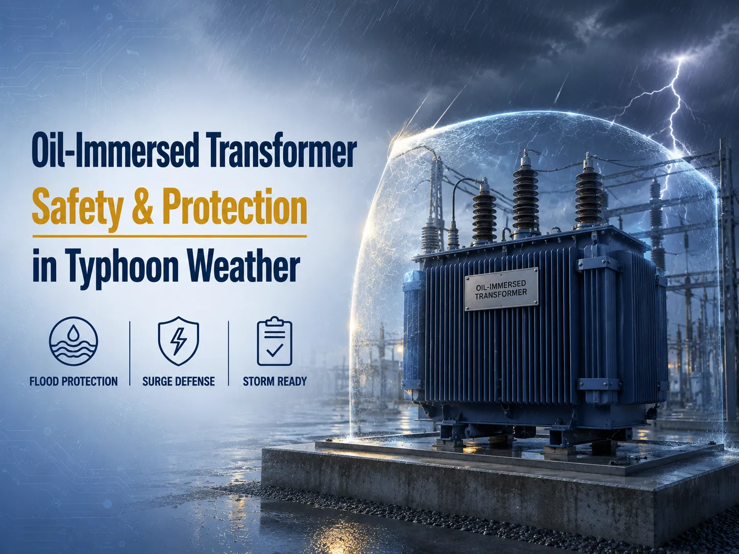 Oil-Immersed Transformer Safety in Typhoon Weather: Protection and Precautions