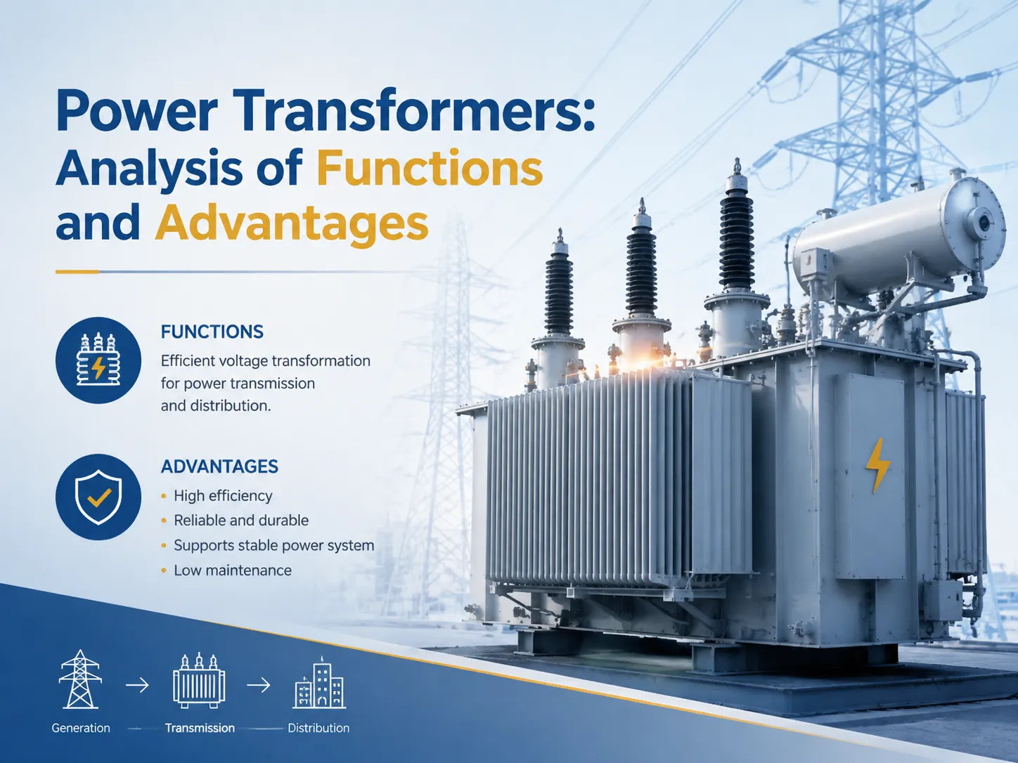 Power Transformer Analysis of Functions and Advantages