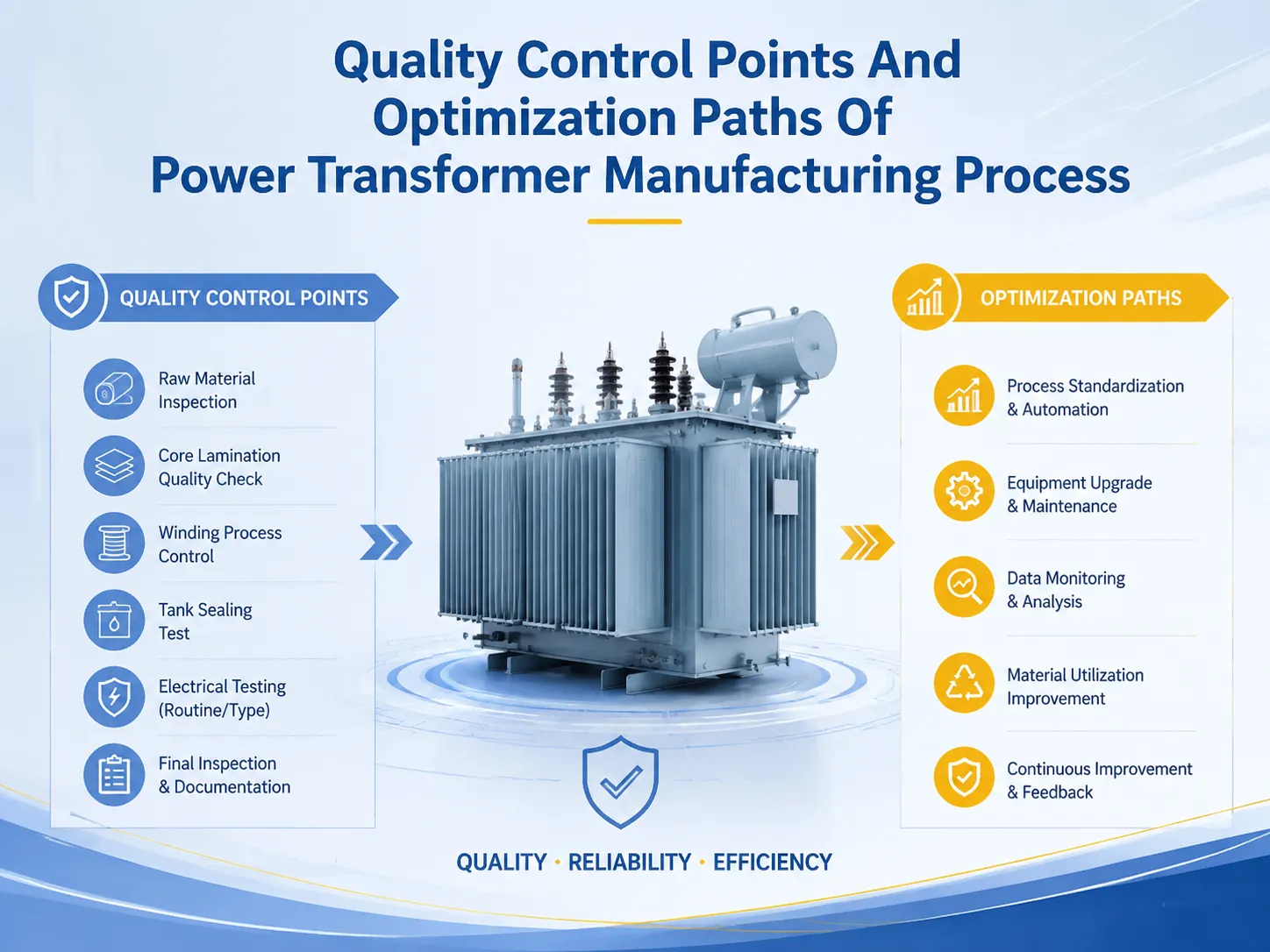 Quality Control Points And Optimization Paths Of Power Transformer Manufacturing Process