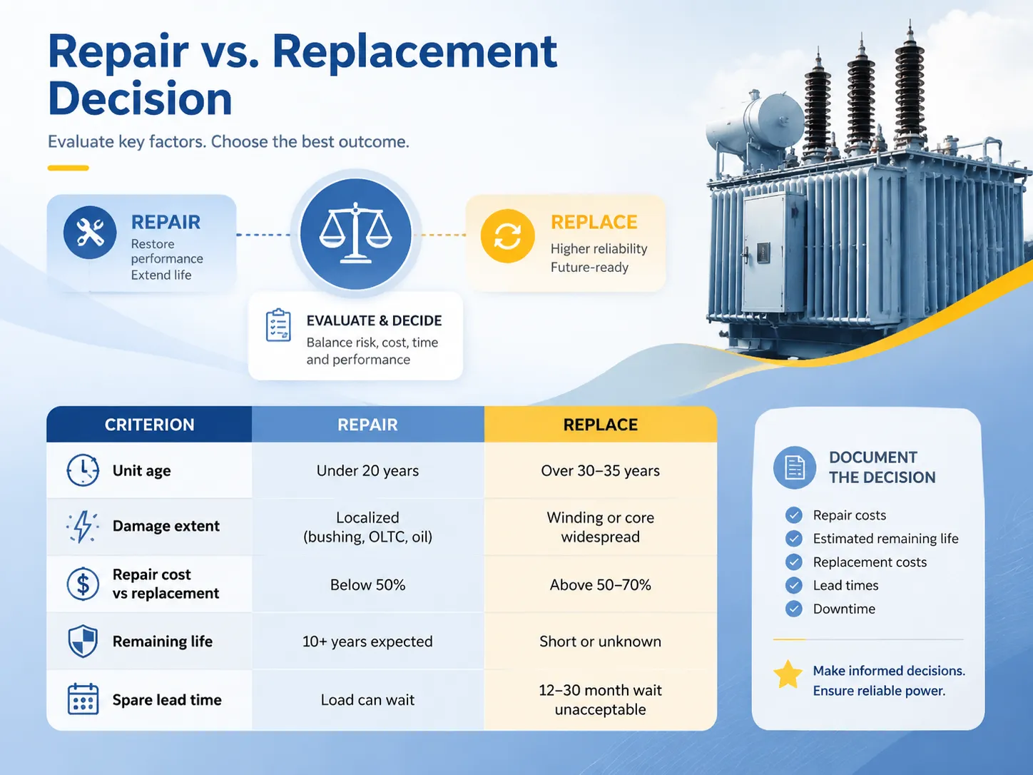Repair vs. Replacement Decision