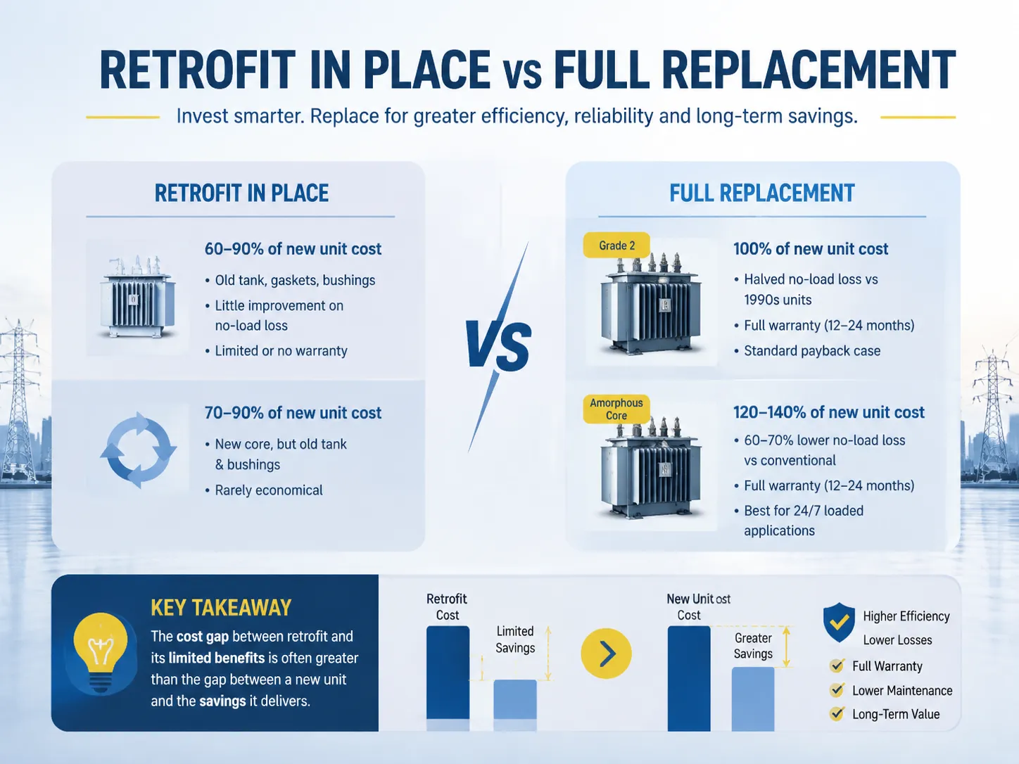 Retrofit in Place vs Full Replacement