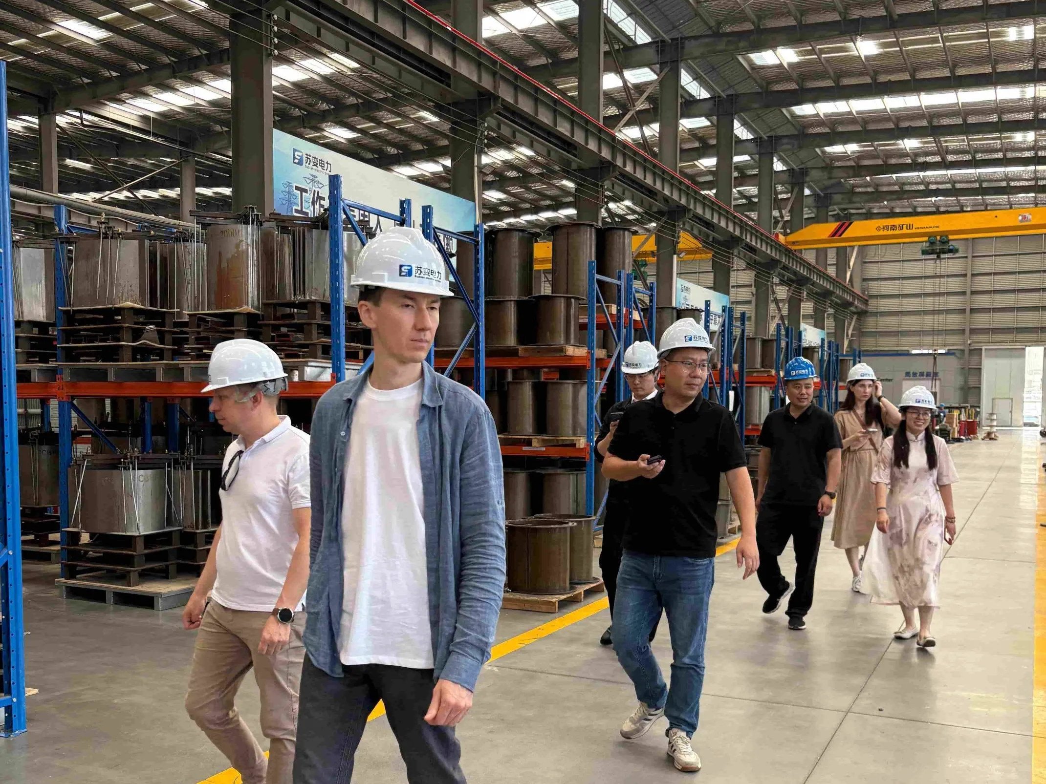 Russian customer delegation from Kazan visiting the Subian Power transformer factory