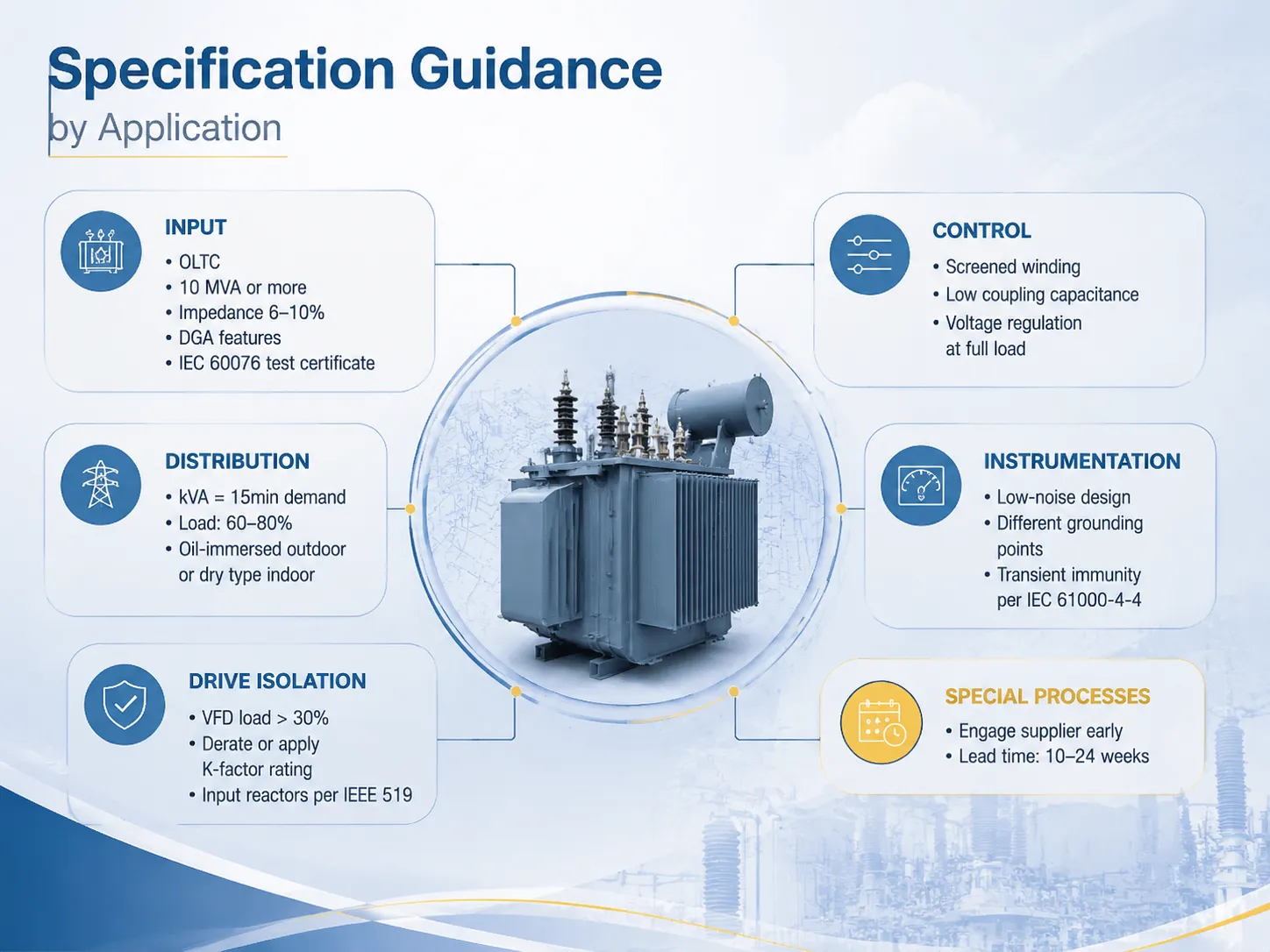 Specification Guidance by Application