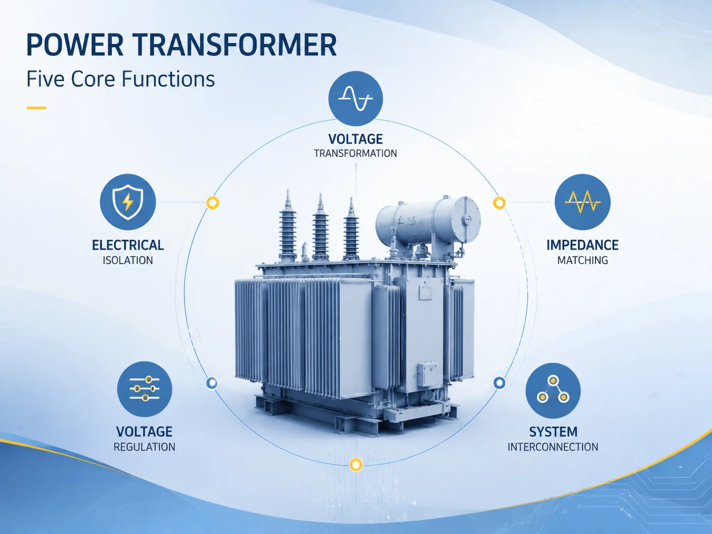 The Five Core Functions of a Power Transformer