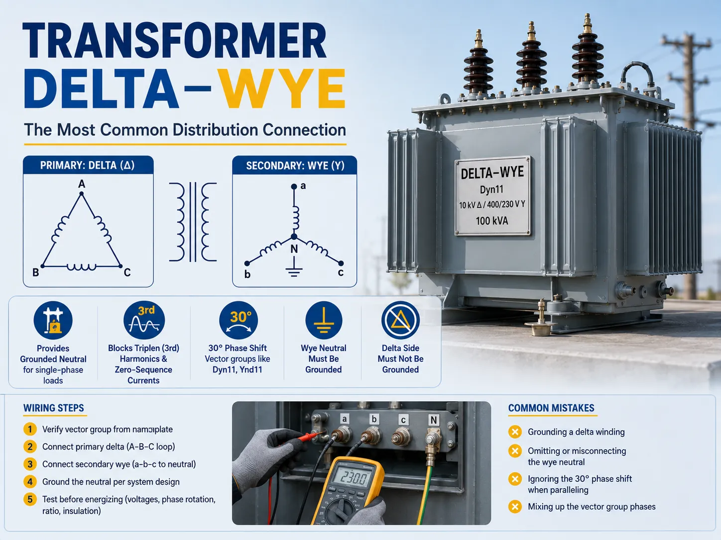 Transformer Delta Wye: How to Wire It