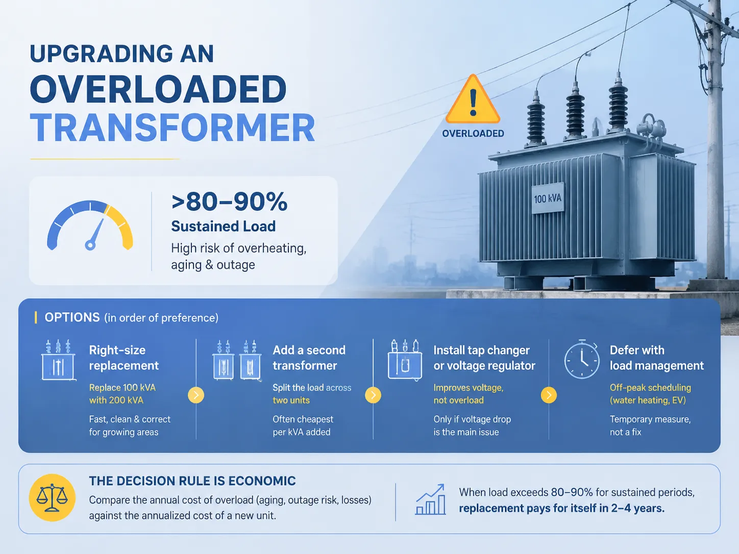 Upgrading an Overloaded Transformer