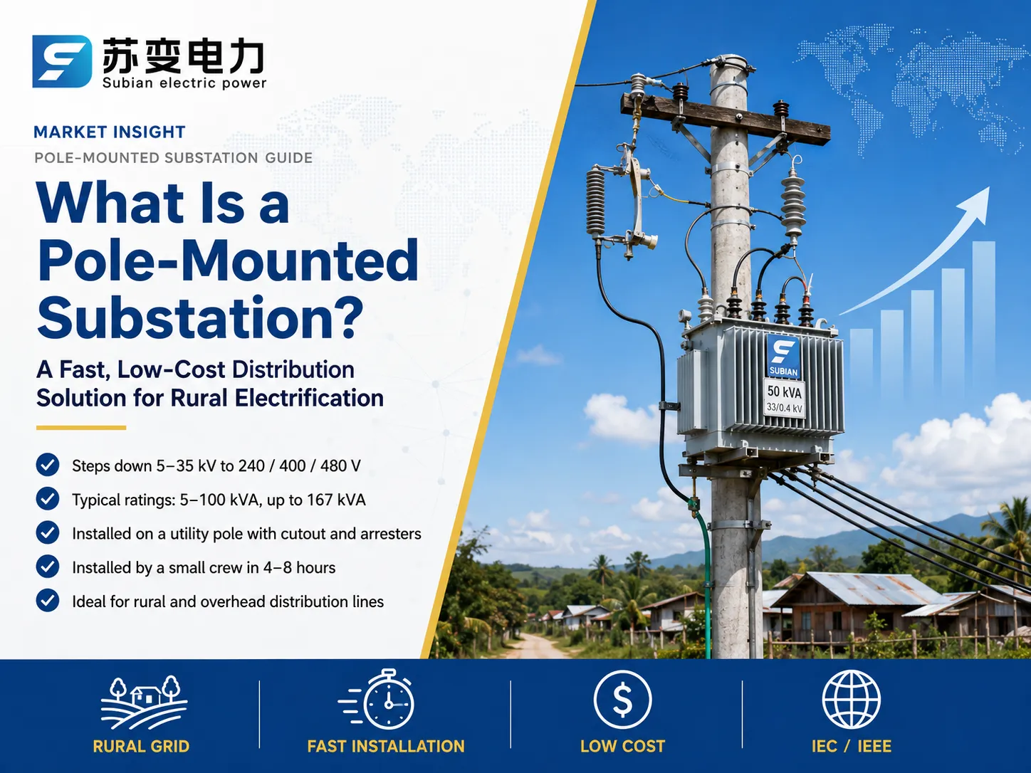 What Is A Pole Mounted Substation?