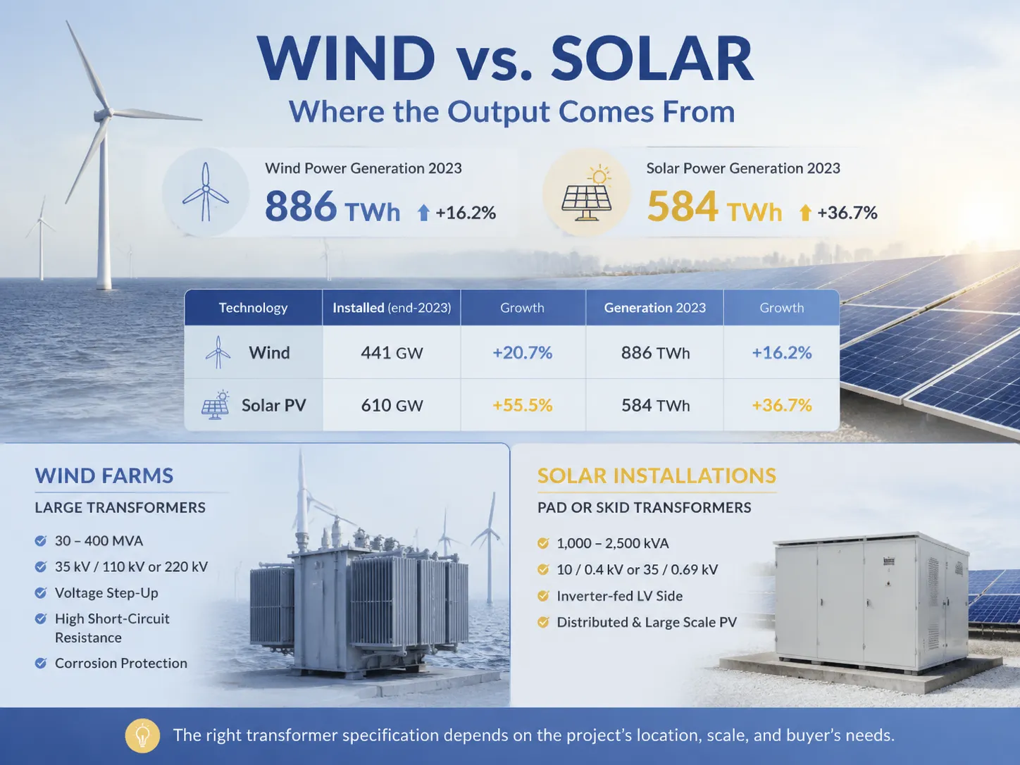Wind vs. Solar Where the Output Comes From