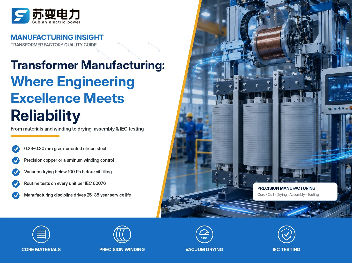 Transformer Manufacturing: Where Engineering Excellence Meets Reliability