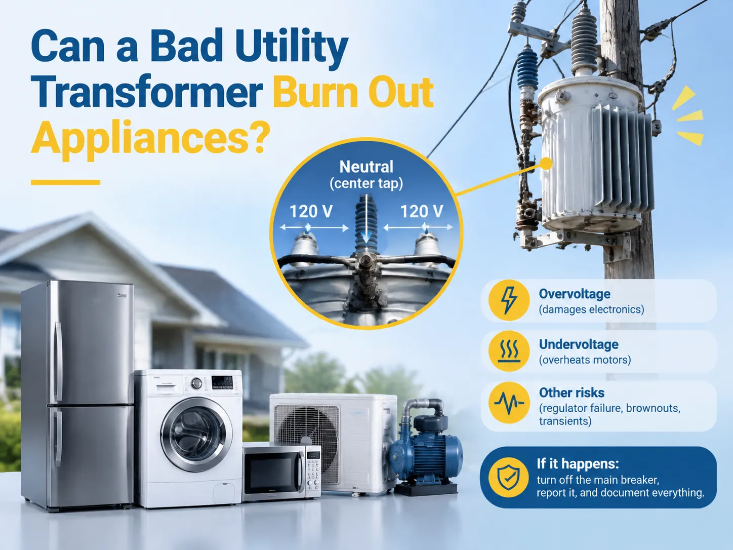 Can a Bad Utility Transformer Burn Out Appliances?