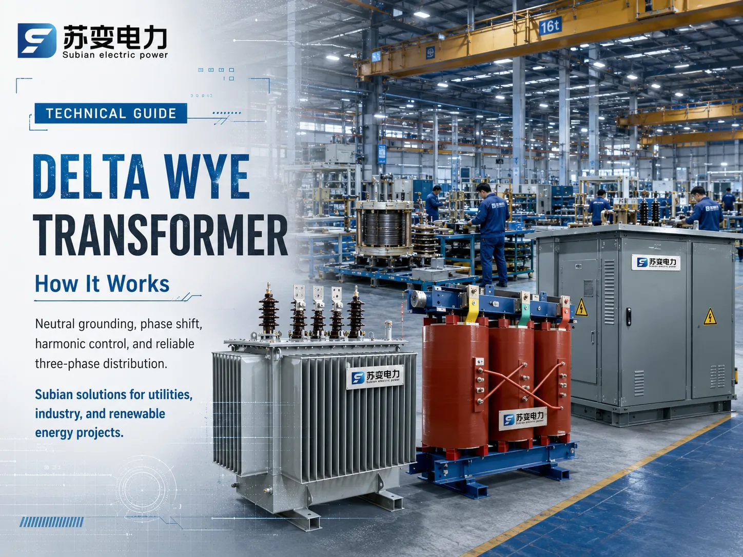 Delta-Wye Transformer and How it works