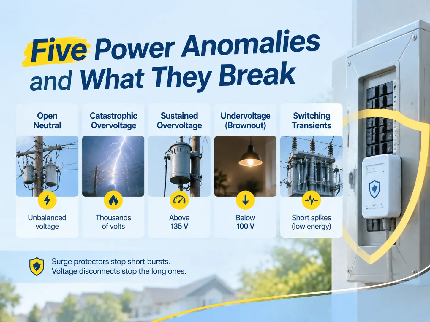 Five Power Anomalies and What They Break