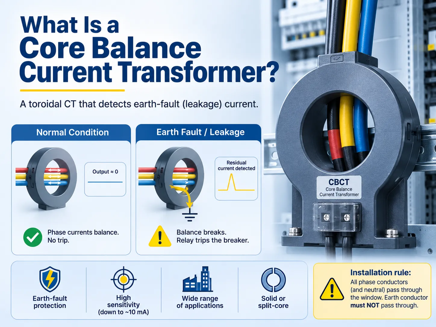 What Is a Core Balance Current Transformer?