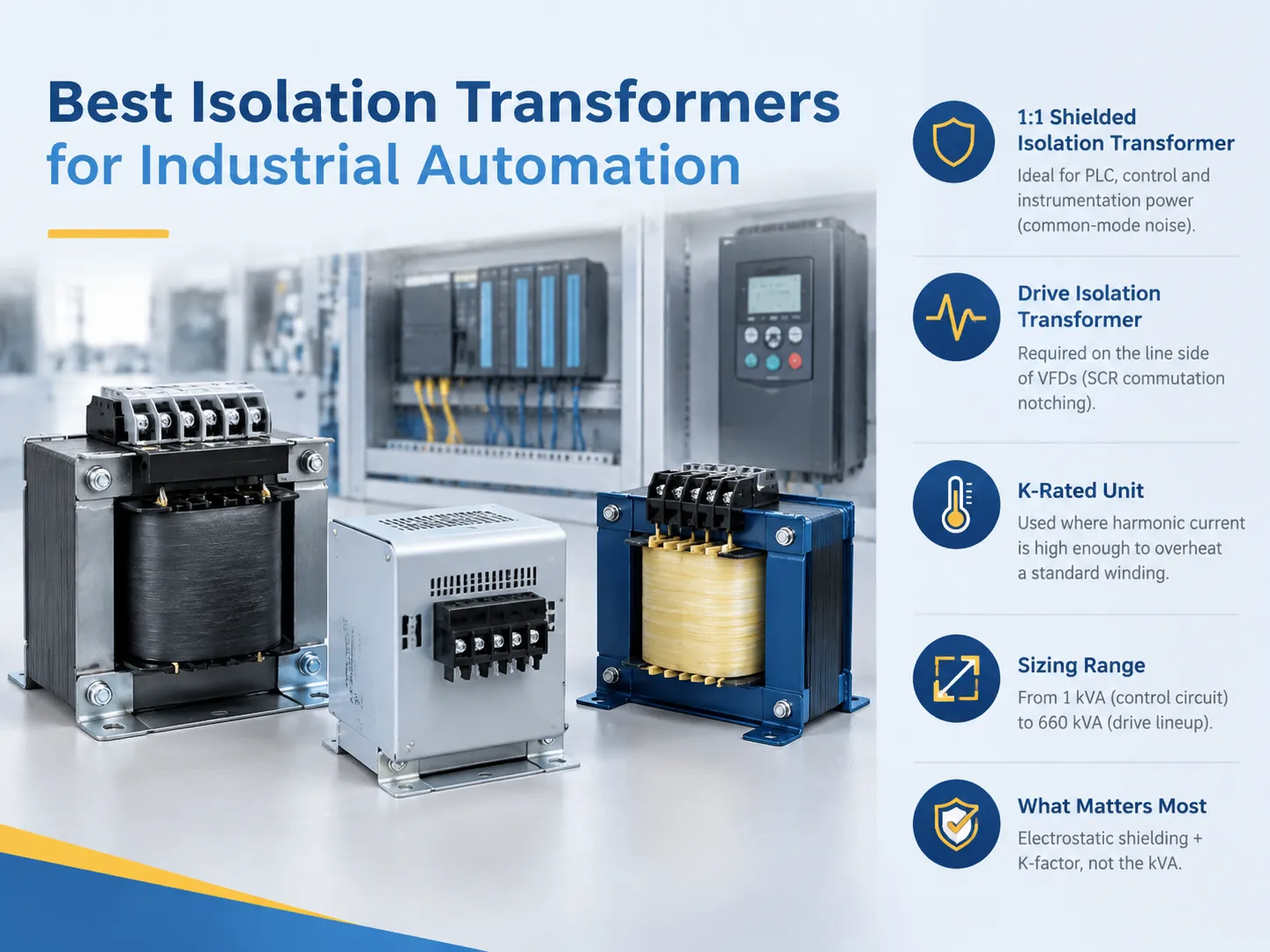Best Isolation Transformers for Industrial Automation