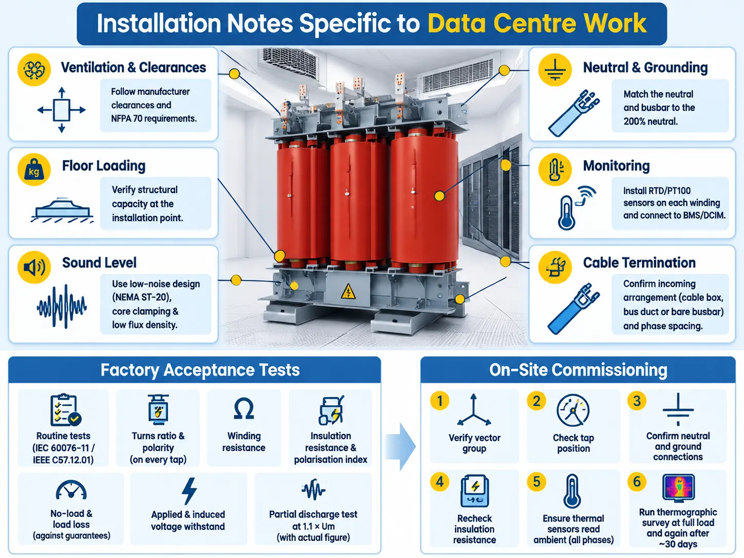 Installation Notes Specific to Data Centre Work