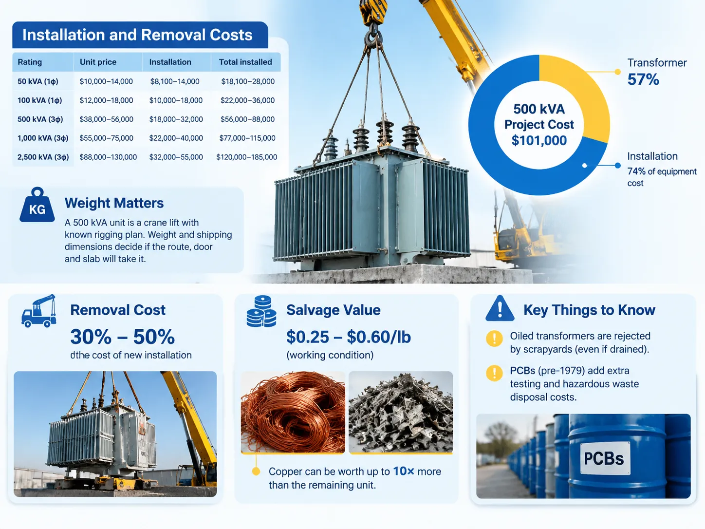 Installation and Removal Usually Cost What the Unit Cost