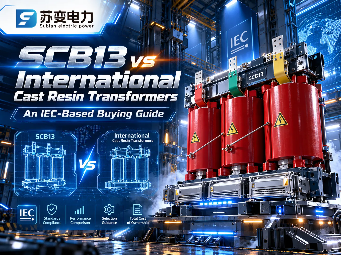 SCB13 vs International Cast Resin Transformers: An IEC-Based Buying Guide