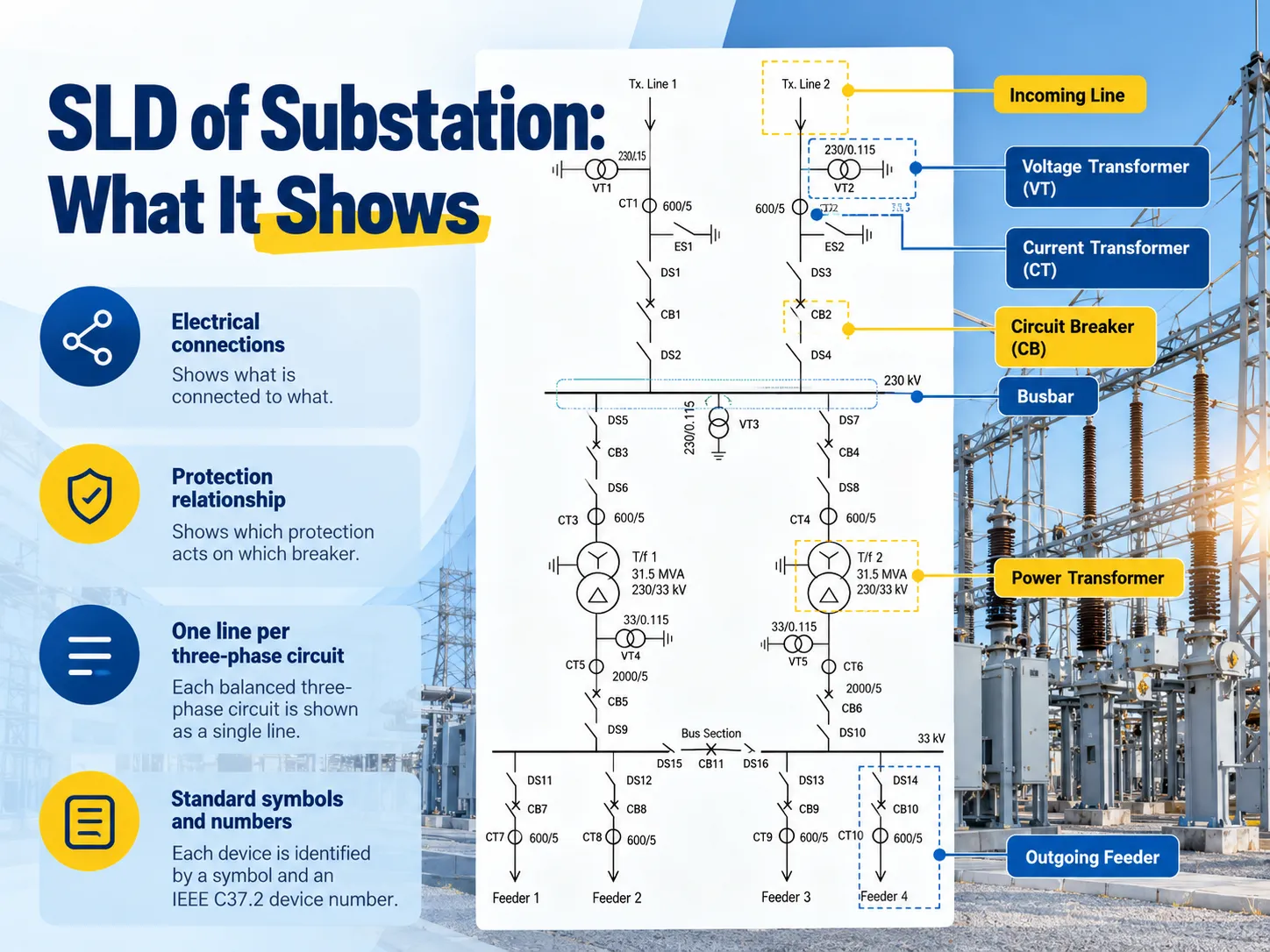 SLD of Substation: What It Shows